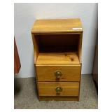 2 DRAWER SIDE TABLE