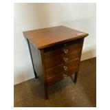 4 DRAWER STAND W/ GLASS KNOBS