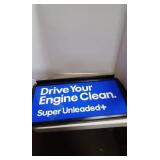 METAL DOUBLE SIDED "DRIVE YOUR ENGINE CLEAN" SIGN