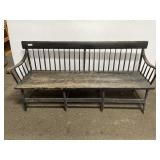 PINE WOOD PAINTED BENCH