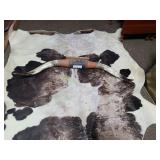 STEER HORNS AND USED CATTLE RUG - SOLD TOGETHER