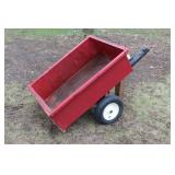 METAL LAWN CART WITH DUMP ABILITY