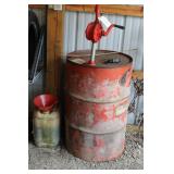 EMPTY METAL BARREL WITH PUMP