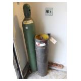 SET OF ACETYLENE AND OXYGEN TANKS