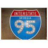 GEORGIA INTERSTATE 95 REFLECTIVE SIGN