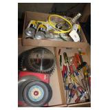 SCREWDRIVER, SAW BLADES AND GRINDING WHEELS