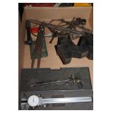 DRILL BITS, DIAL CALIPERS, DEPTH GAUGE INDICATOR