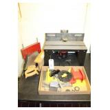 ROUTER TABLE W/ ROUTER, MITER SAW