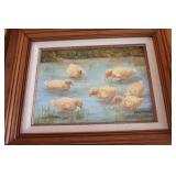 PAUL DETLESEFEN PRINT AND OTHER PAINTINGS