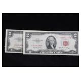 (2) SERIES 1953 2 DOLLAR NOTES