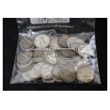 (40) MERCURY DIMES, MIXED