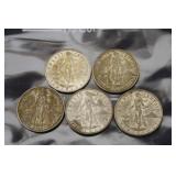 (5) 20 CENTAVO PHILIPPINE PIECES - 1944D