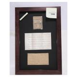 REV. WAR TWENTY DOLLAR BILL WALL MOUNT