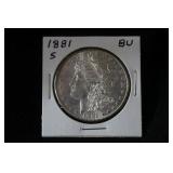 1881 S MORGAN SILVER DOLLAR