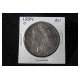 1884 O MORGAN SILVER DOLLAR