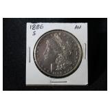 1886 S MORGAN SILVER DOLLAR