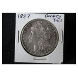 1887 DT MORGAN SILVER DOLLAR