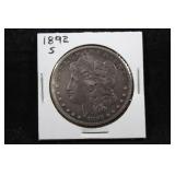 1892 S MORGAN SILVER DOLLAR
