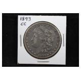 1893 CC MORGAN SILVER DOLLAR
