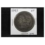 1893 MORGAN SILVER DOLLAR