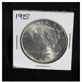 1922 PEACE SILVER DOLLAR