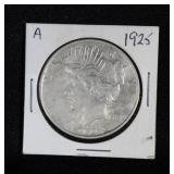 1925 PEACE SILVER DOLLAR