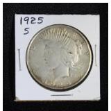 1925 S PEACE SILVER DOLLAR