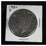 1926 S PEACE SILVER DOLLAR