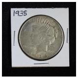 1935 PEACE SILVER DOLLAR
