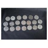 (20) KENNEDY HALF DOLLARS