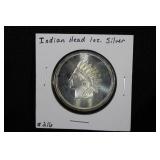 INDIAN HEAD 1 OUNCE SIVLER PIECE