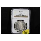 1881 S MORGAN SILVER DOLLAR