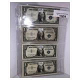 (4) SILVER CERTIFICATES - 1935, 1957