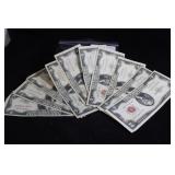 (10) SERIES 1953 2 DOLLAR NOTES