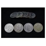 (10) EISENHOWER DOLLARS - 1972-1976