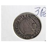 ENGLISH 1578 3 PENCE PIECE