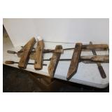 4 WOOD CLAMPS