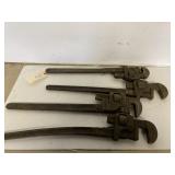TRIMONT, WALWORTH, STILSON PIPE WRENCHES