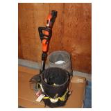 BLACK & DECKER 20 VOLT WEED TRIMMER, 2 TOOL PAILS