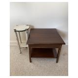 SWIVEL TOP SIDE TABLE & PLANT STAND