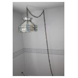 LEADED GLASS HANGING LAMP