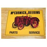 MCCORMICK DEERING METAL SIGN