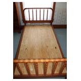 TWIN HEAD AND FOOT BOARD WITH RAILS