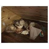 WICKER BASKETS, EASTER DECORATIONS