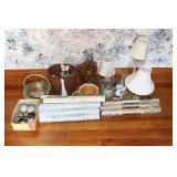 LAMPS, WALLPAPER, DECORATIONS