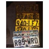 3 PAIRS OF OLDER LICENSE PLATES