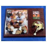 NFL JOE MONTANA WALL PLAQUE
