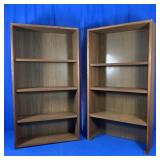 2 SOLID WOOD BOOKCASES