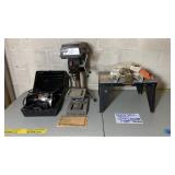 DELTA DRILL PRESS & CRAFTSMAN 1HP ROUTER & TABLE