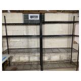 4 TIER METAL STORAGE RACKS